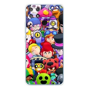 Силиконовый Чехол на Realme NARZO 80 Lite 4G с картинкой Brawl Stars (Персонажи)
