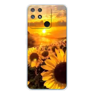 Чехол с Цветами для Realme NARZO 80 Lite 4G (поле подсолнухов)