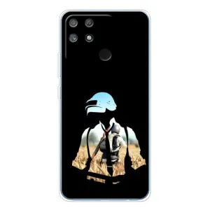 Силиконовый чехол с картинкой "Герой Pubg" на Realme NARZO 80 Lite 4G (Пубг мен)