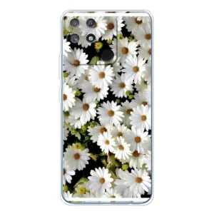 Чехол с ромашками на Realme NARZO 80 Lite 4G (Рамка в ромашках)
