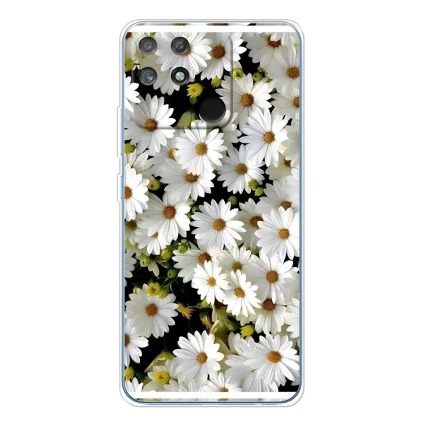 Чехол с рисунком «Рамка в ромашках» для Realme NARZO 80 Lite 4G