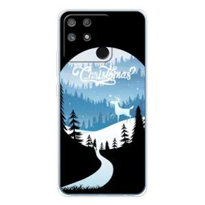 Силиконовый бампер на рождество для Realme NARZO 80 Lite 4G (Рождественский Олень)