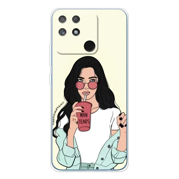 Чехол с рисунком «С напитком» для Realme NARZO 80 Lite 4G Чехол с рисунком «С напитком» для Realme NARZO 80 Lite 4G