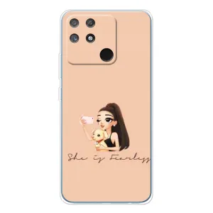 Силиконовый Чехол на Realme NARZO 80 Lite 4G с картинкой Стильных Девушек (С собакой)