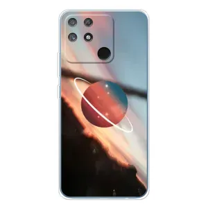 Чехол (ТПУ) с планетами на Realme NARZO 80 Lite 4G (Сатурн)