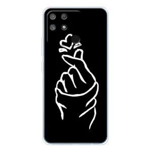 Чохол (Знак сердечка) для Realme NARZO 80 Lite 4G (Сердечко на чорному)