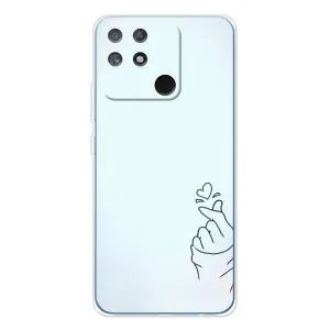 Чохол (Знак сердечка) для Realme NARZO 80 Lite 4G (Сердечко на блакитному)