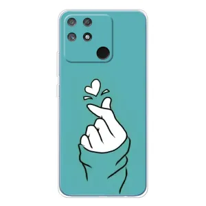 Чохол (Знак сердечка) для Realme NARZO 80 Lite 4G (Сердечко на бірюзовому)