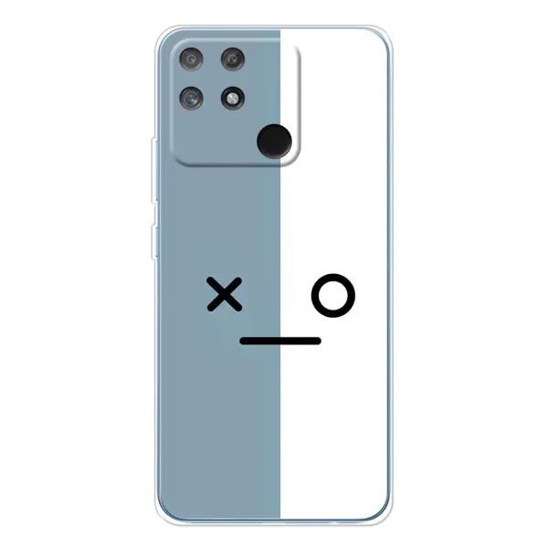 Чехол с рисунком «Серо-белый» для Realme NARZO 80 Lite 4G Чехол с рисунком «Серо-белый» для Realme NARZO 80 Lite 4G