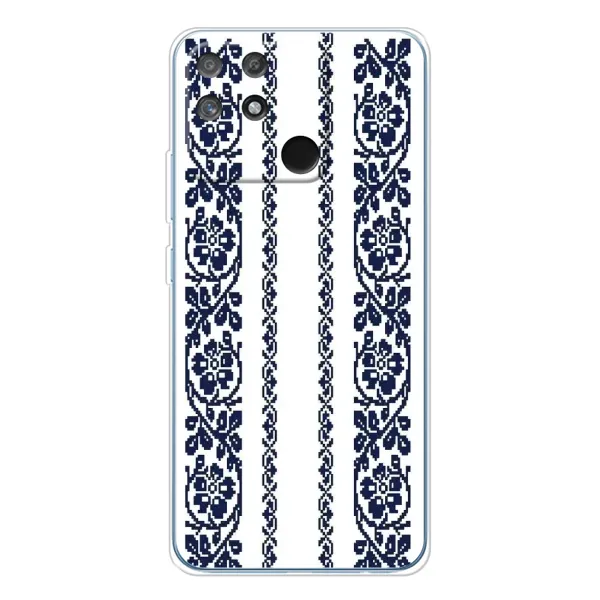 Чехол с рисунком «Синяя вышиванка» для Realme NARZO 80 Lite 4G Чехол с рисунком «Синяя вышиванка» для Realme NARZO 80 Lite 4G