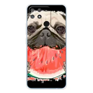 Чехол (ТПУ) Милые собачки для Realme NARZO 80 Lite 4G (Смешной Мопс)