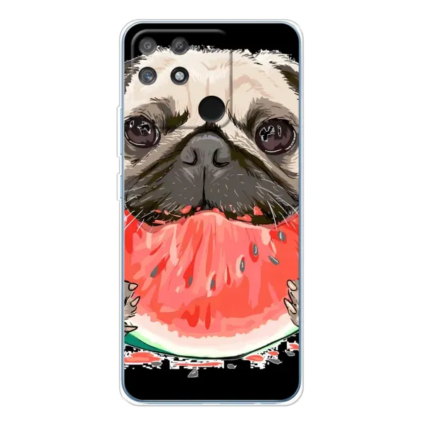 Чохол з малюнком «Смішний Мопс» для Realme NARZO 80 Lite 4G Чохол з малюнком «Смішний Мопс» для Realme NARZO 80 Lite 4G