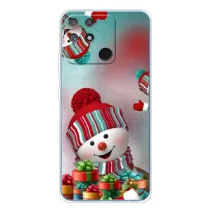 Чехлы на Новый Год Realme NARZO 80 Lite 4G (Снеговик в шапке)