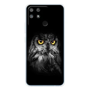 Чохли з принтом СОВИ для Realme NARZO 80 Lite 4G (Сова на чорному)