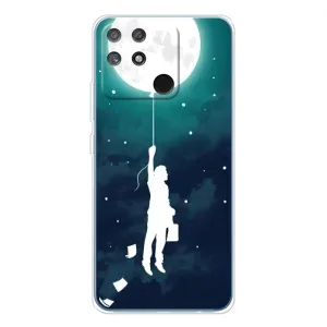 Чехол (ТПУ) с планетами на Realme NARZO 80 Lite 4G (To The moon)