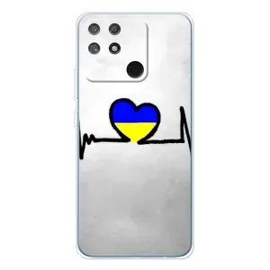 Силиконовый Чехол на Realme NARZO 80 Lite 4G (Я-Украина) (Украинская кардиограмма)