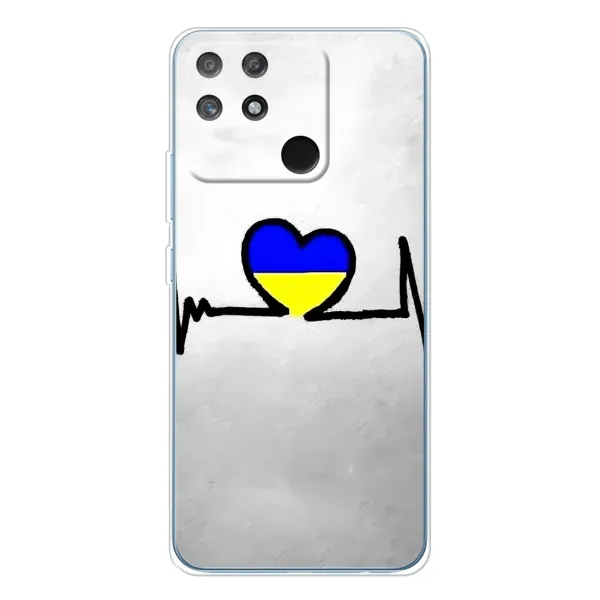 Чехол с рисунком «Украинская кардиограмма» для Realme NARZO 80 Lite 4G Чехол с рисунком «Украинская кардиограмма» для Realme NARZO 80 Lite 4G