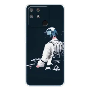 Силиконовый чехол с картинкой "Герой Pubg" на Realme NARZO 80 Lite 4G (В экиперовке)
