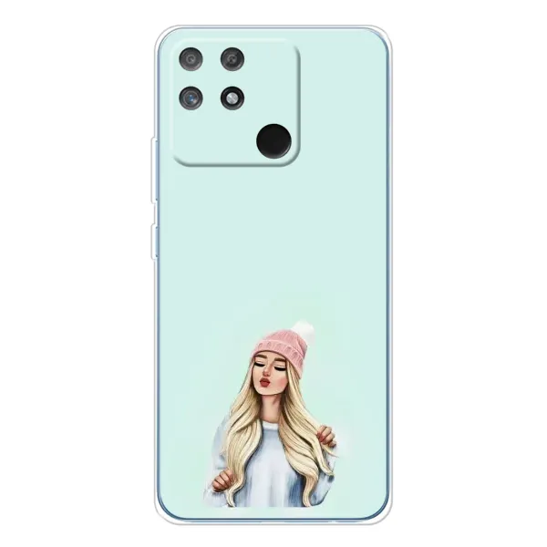 Чехол с рисунком «В шапке» для Realme NARZO 80 Lite 4G Чехол с рисунком «В шапке» для Realme NARZO 80 Lite 4G