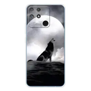 Чехол с Волком на Realme NARZO 80 Lite 4G (Волк и луна)