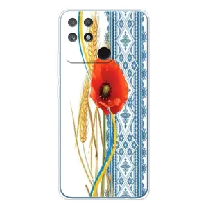 Силиконовый Чехол на Realme NARZO 80 Lite 4G с картинкой Вышиванки (Вышиванка с цветком)