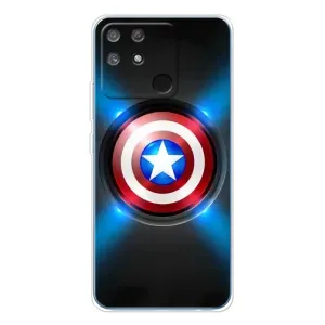 Чехол с Щитом Капитана Америки на Realme NARZO 80 Lite 4G (Яркий Щит Капитана)