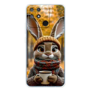 Друкований чохол 'Звірята з кавою' для Realme NARZO 80 Lite 4G (Зайчик з кавою)