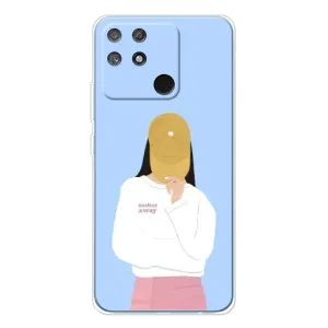 Силиконовый Чехол на Realme NARZO 80 Lite 4G с картинкой Стильных Девушек (Желтая кепка)