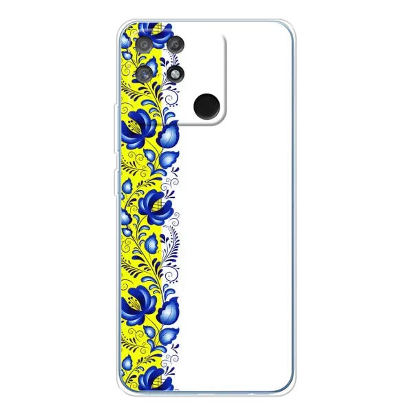 Чехол с рисунком «Желто-синяя вышиванка» для Realme NARZO 80 Lite 4G Чехол с рисунком «Желто-синяя вышиванка» для Realme NARZO 80 Lite 4G