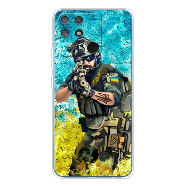 Чехол с рисунком «ЗСУ Воин» для Realme NARZO 80 Lite 4G Чехол с рисунком «ЗСУ Воин» для Realme NARZO 80 Lite 4G
