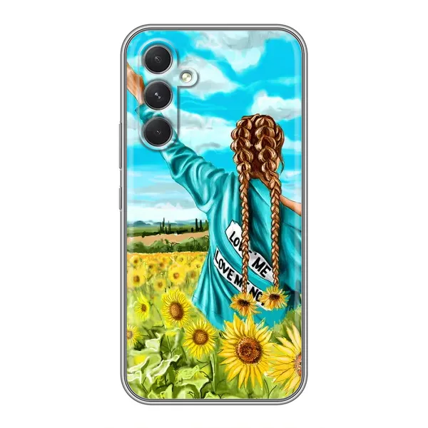 Чехол с рисунком «Девушка на поле» для Realme Narzo 80 Lite 5G