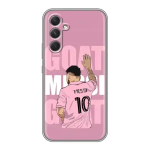 Чехлы Лео Месси в Майами на RealMe Narzo 80 Lite 5G (GOAT MESSI)