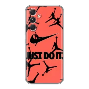 Силіконовый Чохол Nike Air Jordan на РеалМы Найрзо 80 Лайт 5G (Just Do It)