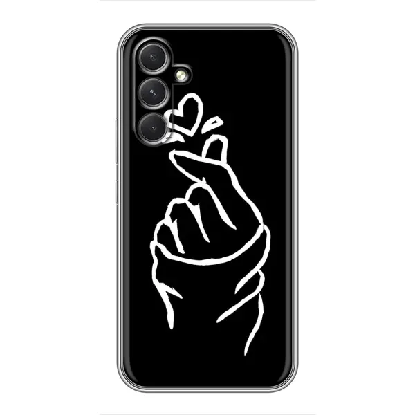 Чехол с рисунком «Сердце на черном» для Realme Narzo 80 Lite 5G Чехол с рисунком «Сердце на черном» для Realme Narzo 80 Lite 5G