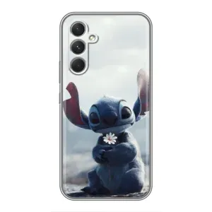 Чехол с рисунком Стич для Realme Narzo 80 Lite 5G (Стич с цветочком)