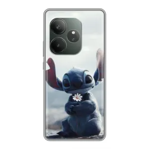 Чехол с рисунком «Стич с цветочком» для Realme Narzo 90