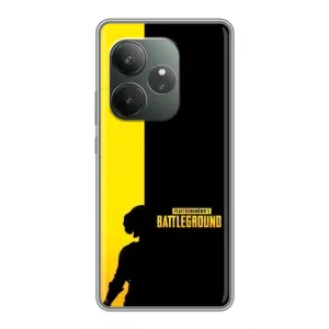 Чехол (TPU) с картинкой "Лого Пабг" на РеалМе Нео7 (Battlegrounds)