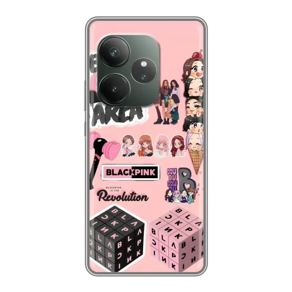 Чехол с рисунком «BLACK PINK коллаж» для RealMe Neo7 Чехол с рисунком «BLACK PINK коллаж» для RealMe Neo7