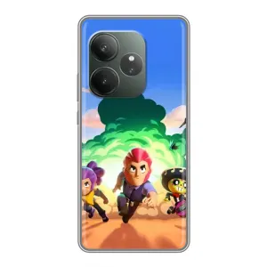 Силиконовый Чехол на RealMe Neo7 с картинкой Brawl Stars (Бравел Старс)