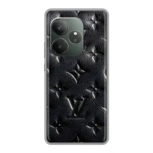 Текстурный Чехол Louis Vuitton для РеалМе Нео7 (Черный ЛВ)
