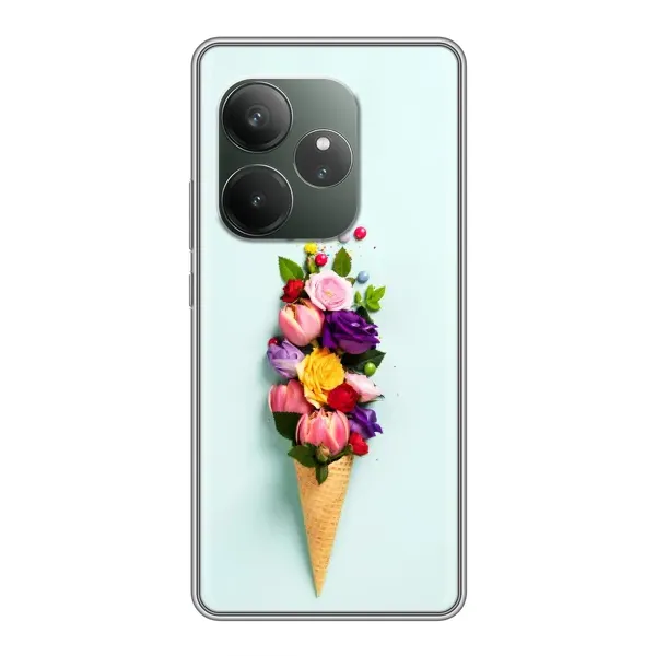 Чехол с рисунком «Цветок-мороженное» для RealMe Neo7 Чехол с рисунком «Цветок-мороженное» для RealMe Neo7