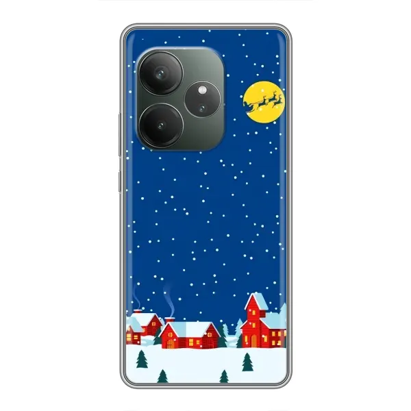 Чехол с рисунком «Город в снегу» для RealMe Neo7