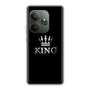 Чехол (Корона на чёрном фоне) для РеалМе Нео7 (KING)