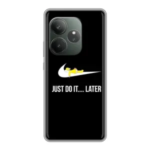 Силиконовый Чехол на RealMe Neo7 с картинкой Nike (Later)