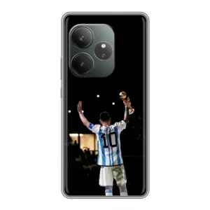 Чехлы Лео Месси Аргентина для RealMe Neo7 (Лео Чемпион)