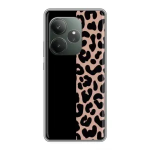 Чехол с леопардовым принтом на RealMe Neo7 (Леопардовый фон)