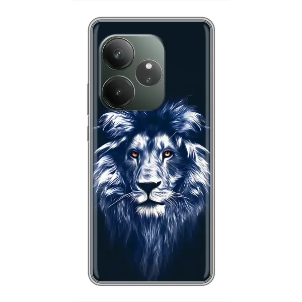 Чехол с рисунком «Лев - синий» для RealMe Neo7