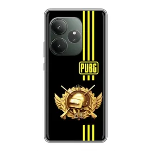 Чехол (TPU) с картинкой "Лого Пабг" на РеалМе Нео7 (Лого PUPG)