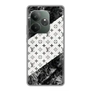 Чехол Стиль Louis Vuitton на RealMe Neo7 (LV на белом)