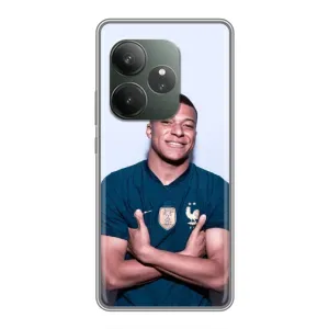 Чехол (TPU) с Футболистом на RealMe Neo7 (Мбаппешичка)